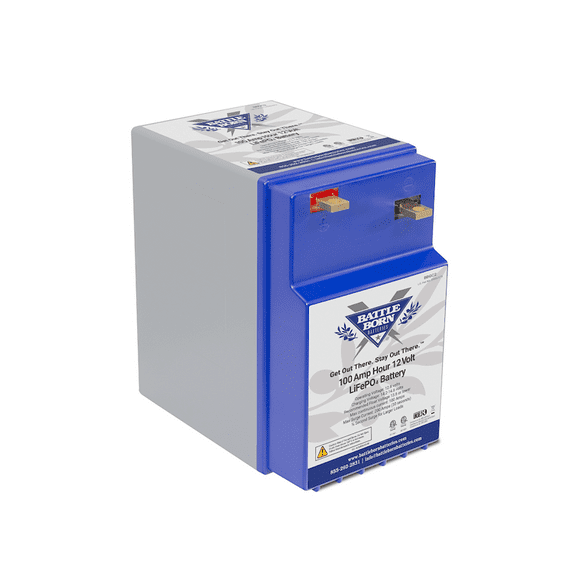 Battle Born Batteries Battery BBGC2 Group GC2; 12 Volt; 720 Cold Cranking Amps; Top Terminals; Lithium; Deep Cycle Battery; 100 Ampere Hour Capacity; 10.31 Inch Width; 7.28 Inch Length
