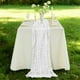 thumbnail image 5 of Mantel Banderines de mesa de crepé, mantel de gasa plisada de 90x180cm, decoración para bodas y eventos, color blanco, 1 unidad Rkxzt, 5 of 9