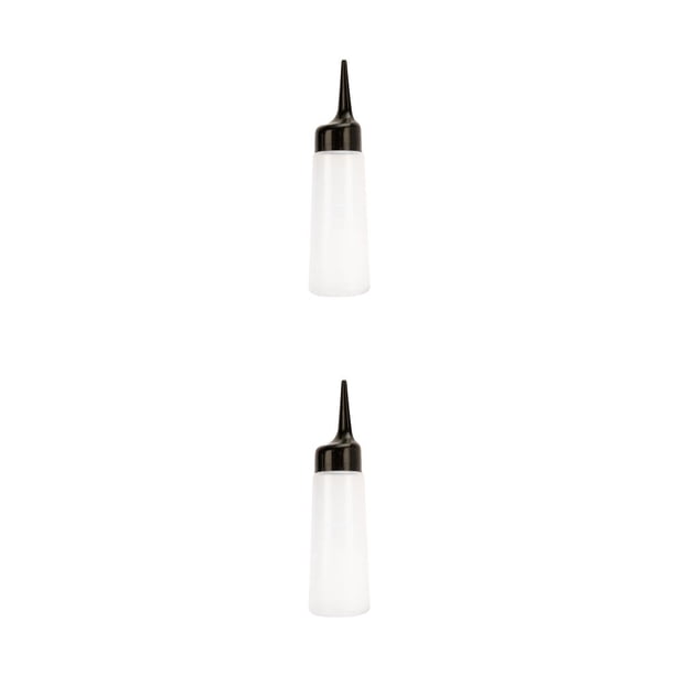 Monstrate Botella aplicadora exprimible para salón de viaje, dispensador de pelo de peluquero, comedor, Bar, Hotel, aderezo para ensaladas, S 2piezas