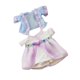 thumbnail image 5 of 2 piezas de disfraz de falda antigua china para muñecas de moda de 20 cm. Azul, 5 of 7