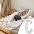 thumbnail image 4 of Pregnancy Pillow with C-Shaped Lumbar Support, Side Sleeping Pillow for Comfort, Removable Cover for Easy Cleaning, Soft and Breathable Material, Stylish Home Decor for Enhanced Sleep Experience, 4 of 6