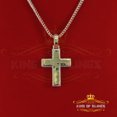 thumbnail image 3 of King of Bling's Cross Pendant for Men's 7.50ct VVS D Clr Bagutte Moissanite 925 Yellow Silver, 3 of 12