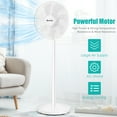 Costway 16'' Oscillating LARGE FLOOR Pedestal Fan 3Speed Adjustable Height w/ Remote Control