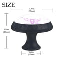 thumbnail image 4 of 4 Pcs Cartoon Pink Bunny Knobs for Kitchen Cabinet Cupboard Dresser Bookcase Drawer Pulls Handles Round Home Decor, 4 of 8