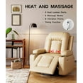 thumbnail image 5 of Power Lift Recliner Chair - Heat and Massage, Faux PU Electric Lift Recliner for Elderly & Mobility Impaired, Adjustable Back and Legs, Heavy Duty Lift Chair for Seniors, 5 of 7