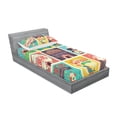 thumbnail image 3 of Ambesonne Colorful Fitted Sheet & Pillow Sham Set, Carnival Old Circus, Full, Multicolor, 3 of 3