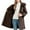 Coffee, variant on Women's Winter Parka Coat Sherpa Fleece Lined Drawstring Waist Hooded Jackets Warm Thicken Coat Outerwear with Pockets
