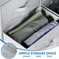 thumbnail image 6 of Uforic 8-Drawer Fabric Dresser for Adults & Teens, Storage Organizer for Bedroom, Light Gray, 6 of 10