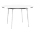 thumbnail image 5 of Lisa Round Dining Set with 47 inch White Table and Taupe Armcairs, 5 of 5
