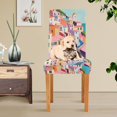 thumbnail image 4 of Yayeee 2 Pack Dining Chair Covers Stretch Parson Chairs Slipcovers Seat Protector, Abstract Painting, 4 of 6