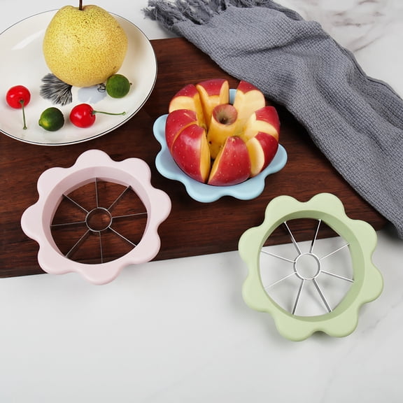 Fruit Cutter Kitchen Gadget, 8-slice Apple Corer and Slicer Tool for Pineapple and Potatoes, Stainless Steel Blades with Easy-clean Design, Topliu