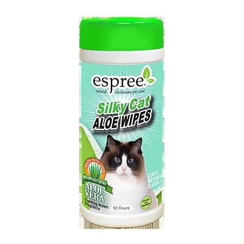Espree Silky Cat Cleaning Wipes for Cats, 50 count