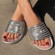 thumbnail image 5 of Sandalias De Moda Con Diamantes Y Zapatos De Baño Repelentes Al Agua Para Mujer, 5 of 5