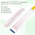 thumbnail image 5 of Tennis Racket Grip Tape, PU Racquet Overgrip with Damping Ridges Anti-Slip Absorbent Handle Grip for Badminton Pickleball Fishing Rod Gradient Pink, 5 of 6
