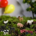 thumbnail image 4 of 1 Set Farm Animal Figurines Cute Plastic Miniature Figurine Pretend Toys Scene Props Educational Toy Solid Model Simulation Cattle Sheep Dog Duck Chicken Poultry Figure Children Toy Gift, 4 of 7