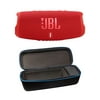 JBL Charge 5 Red Bluetooth Speaker & divvi Hardshell Case Kit