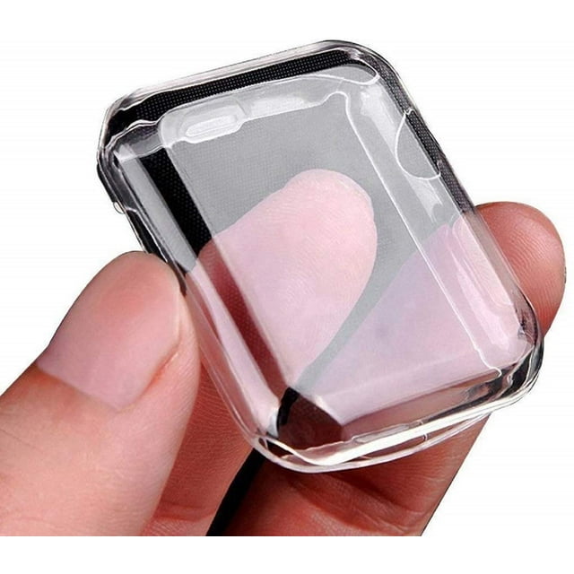 Series 2/3 42mm Case Compatible with Apple Watch Screen Protector, Overall Protective Case TPU HD Clear Ultra-Thin Cover (2-Pack)