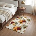 thumbnail image 4 of Entryway Rug 2'x3', Vintage Pumpkins Fall Kitchen Runner Rugs Non-Slip Carpet Mats, Sunflower Chic Floral Thanksgiving Bedside Rugs Runners Washable Floor Carpet for Bathroom Laundry Room, 4 of 8