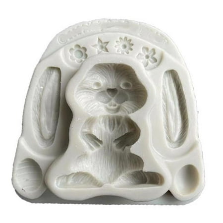 

3D Easter Bunny Egg Silicone Mold Fondant Plaster Chocolate Mould Supplies