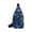 Blue, variant on Fnochy Clearance Chest Bag Men's Fashion Messenger Bag - Lightweight Outdoor Sports Shoulder Bag for Travel - Multi-layer Storage, Portable Headphone Jack, Durable Nylon Design