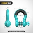 thumbnail image 6 of Nilight 2 Pack 3/4" D-Ring Shackle with 7/8" Screw Pin 41,887lbs Break Strength, Heavy Duty Off Road Recovery Shackle with Isolators Washers for Use with Tow Strap, Winch, Off-Road Jeep Truck Vehicle, 6 of 7