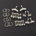 thumbnail image 2 of 13 Pares de Pendientes de Tuerca de 16G CZ Unisex 8mm 6mm Barra de Acero Inoxidable para Joyería Regalos Tía Novia - Tono pteado Sunnimix Aretes, 2 of 4