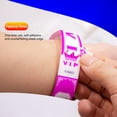 thumbnail image 5 of 100 Pcs VIP Disposable Wristbands Waterproof Fluorescent Color Bracelets Self-Adhesive ID Wrist Bands for Events Festivals Bars Concerts, 5 of 8