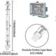 thumbnail image 2 of 5pcs 500w R7s Linear Halogen Floodlight J118 500w Double Ended Security Light Bulb 118mm Length, 2 of 5