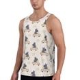 thumbnail image 2 of Cauagu Hippos Driving A Car Print Men's Sleeveless Muscle Shirts,Tank Tops Quick Dry Workout Tank Top Gym Muscle Tee Fitness Bodybuilding T Shirt for Men-Small, 2 of 7