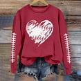 thumbnail image 4 of HUITKMM Chandails d'Automne pour Femmes Chandail à Manches Longues Col Rond Imprimé Football Chandail Décontracté pour Usage Quotidien et Activités Sportives Chemise Athlétique Douce et Confortable, 4 of 5