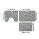 thumbnail image 3 of LADIGASU Alfombra de Baño Juego de 3 Alfombrillas de Baño de Espuma Viscoelástica Suave y Absorbente Alfombrilla Gruesa Antideslizante Universal Lavable a Máquina Rebajas Hoy Liquidación Juego de 3 A, 3 of 3