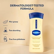Vaseline Intensive Care Nourishing Moisture Body Lotion for Dry Skin, Lotion Made with Ultra-Hydrating Lipids + Pure Oat Extract for Nourished, Healthy-Looking Skin, 10 fl oz