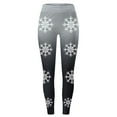 thumbnail image 4 of MKLEKYY Leggings navideños con estampado de copos de nieve para mujer, pantalones de yoga para fitness y deportes., 4 of 4