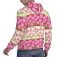 thumbnail image 6 of Uemuo Flowers Pattern Men's Hoodie - Casual Pullover Hoodie with Kangaroo Pocket, Stylish Hooded Sweatshirt for Everyday Wear-Medium, 6 of 7