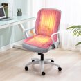thumbnail image 2 of AYktou Heated Seat Cushions for Office Chair, Warm & Cozy Integrated Computer Chair Heated Seat Pad Car Fart Cushion Long Periods Sitting Cushion Heating Waist Pad for Backrest Chair, 2 of 6