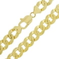 thumbnail image 2 of 10k Yellow Gold Solid Curb Cuban Link Chain Necklace 24" 9mm 45.4 grams - Yellow,24", 2 of 3