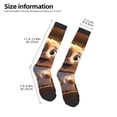 thumbnail image 2 of Honeii Cartoon Cooking Cat Print Long Socks,Novelty Design Socks Gift for Men and Women,Crew Socks,Calf Socks, 2 of 6