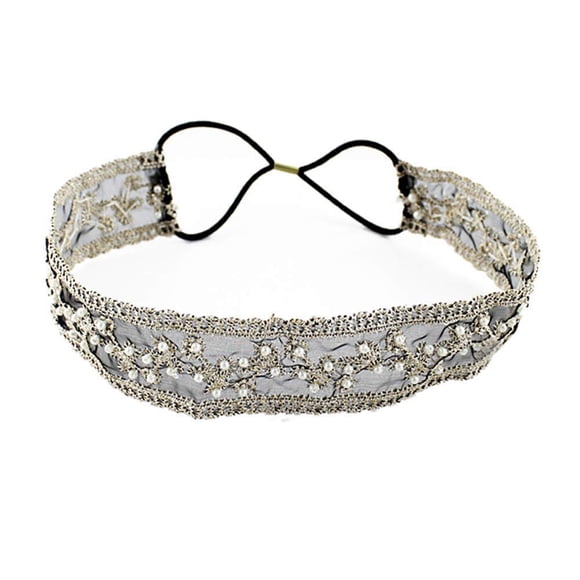 Cinta elástica clásica diademas elegantes de lujo hechas a mano con diamantes de imitación de cristal, cuentas de joyería para novia, bodas, desfiles de noche, bailes de graduación, regalo de cumpleañ