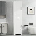 thumbnail image 2 of Tall Bathroom Storage Cabinet with 2 Storage Doors, 72“ Narrow Storage Cabinet with 4 Adjustable Shelves and Drawer, Standing Pantry Cupboard for Kitchen, Dining Room, Living Room, White, 2 of 7