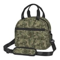thumbnail image 1 of Disketp Green Snake Skin Lonchera Térmica para Mujer y Hombre, Bolsa de Almuerzo Reutilizable e Impermeable para Trabajo, Viajes y Picnic, 1 of 7