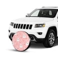 thumbnail image 4 of TEQUAN Universal Waterproof Spare Tire Cover, Dustproof Sun Protection Cartoon Pink Pretty Rabbit Pattern Wheel Cover, 14 inch, 4 of 7