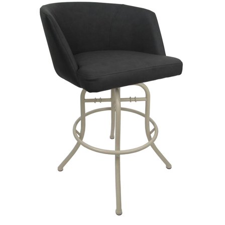 Swivel Tilt Counter Metal Bar Stool 26" Joey - Moonstone - Beige