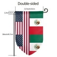 thumbnail image 3 of Garden Flag America Mexico Flag Double Sided Small Yard Holiday Garden Flag for Outside Decor 12.5x18 Inch Fillet, 3 of 7