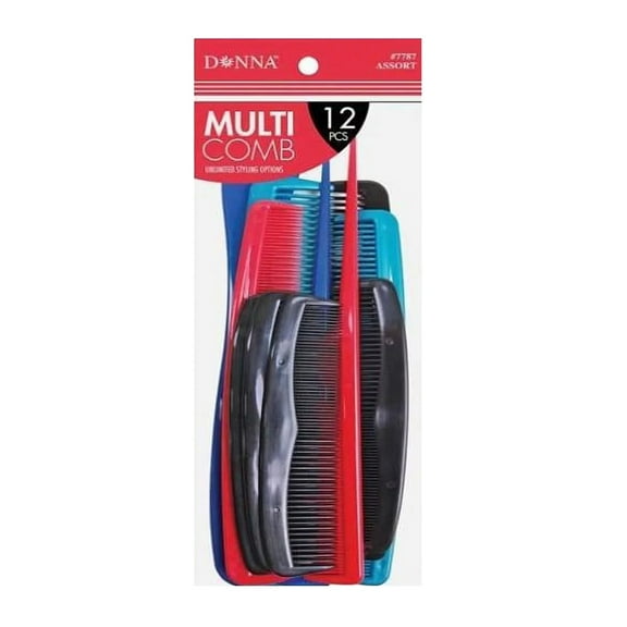 Donna Multi Combs, 7787 Assorted Size, 12 Ea..