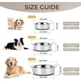 thumbnail image 4 of Dog Bowls Durable Heavy Duty Stainless Steel Dog Bowls Non-Slip Basic Bowl for Dogs with Rubber Base (2 Pack, 7 Cups), 4 of 7