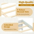 thumbnail image 6 of Auranook Queen Size Wooden Bed Frame w/2 Rolling Storage Drawers Wood Slat Support, 6 of 8