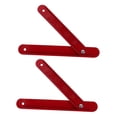 thumbnail image 4 of HEALEEP 1 Pair Red Ladder Hinge for Attic Ladder Stabilization Function Quick Release Foldable 11.8X1.2X0.4in, 4 of 8