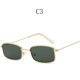 thumbnail image 1 of hombres mujeres vintage rectángulo gafas de sol gafas de sol de metal gafas de sol pequeñas ovaladas de las mujeres gafas de sol uv400 clásico de la lente transparente gafas de la marca sombras, 1 of 4