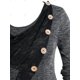 thumbnail image 4 of Camiseta de Panel de Encaje de Talla Grande Rosegal  Mangas largas de talla grande, 4 of 5