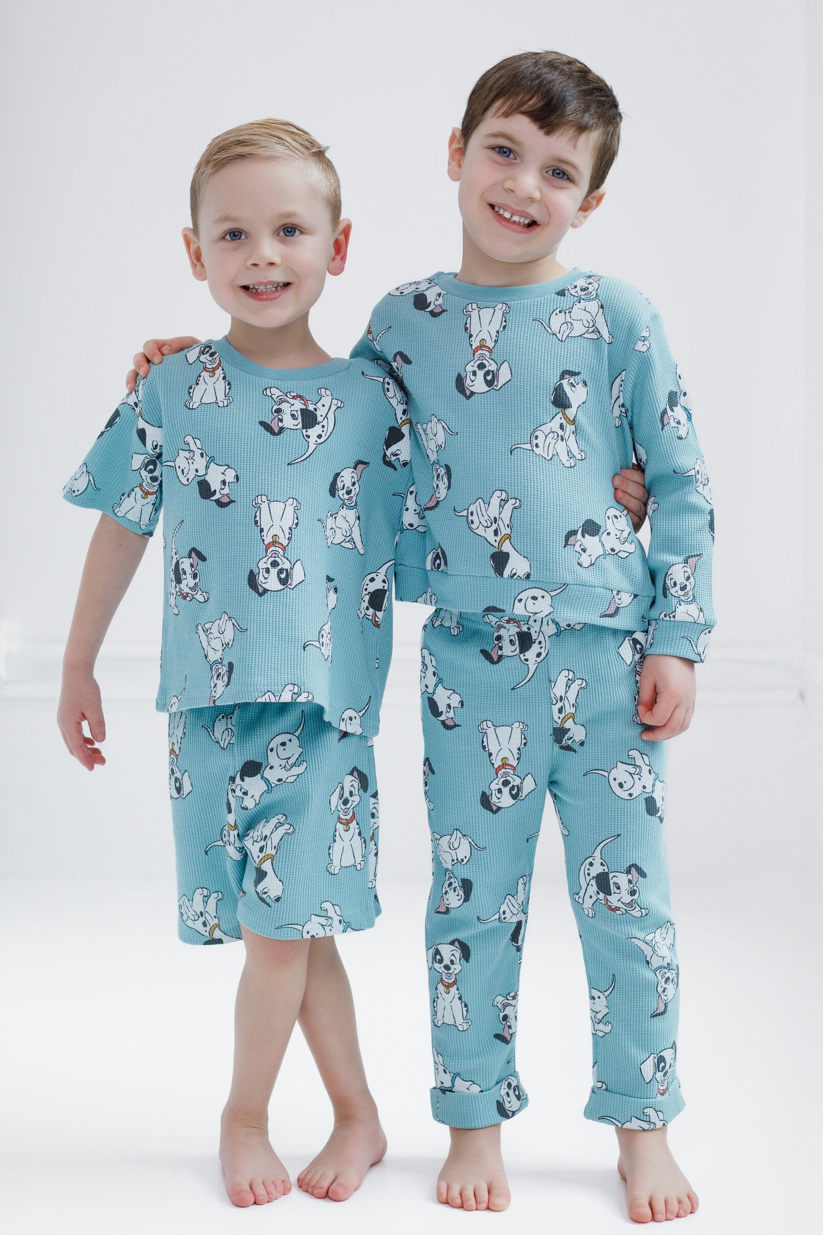 Disney 101 Dalmatians Toddler Boys' 2-Piece T-Shirt and Shorts Set Dalmatians Muted Teal